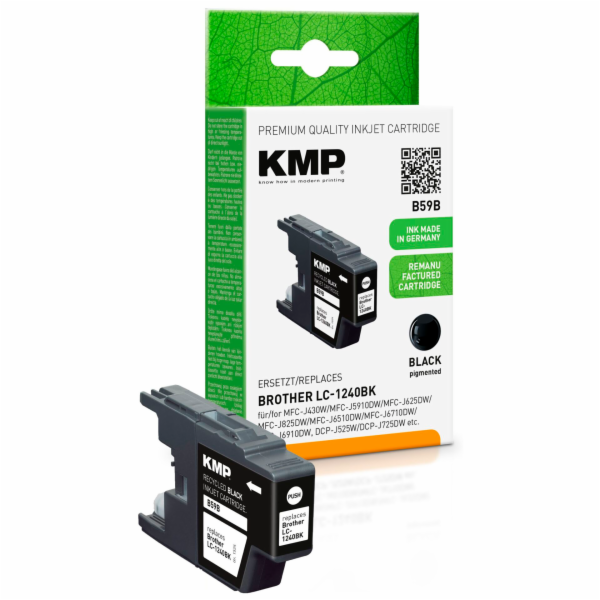 KMP B59B ink cartridge black  compatible mit Brother LC-1...