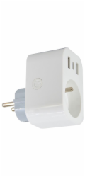 IMMAX NEO LITE SMART chytrá vnitřní zásuvka/ s kolíkem (typ E)/ Wi-Fi/  2x USB, 1x USB-C/ LIDL/ TUYA
