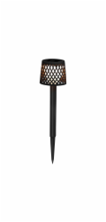 New Garden Gretita Solar Lamp  Garden Spike   4 units   black