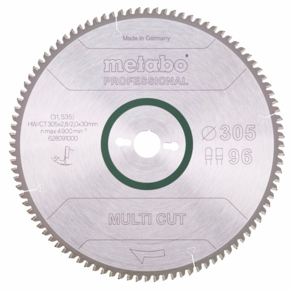 Metabo MultiCutProf 305x30, 96 F  Z/TZ 5neg