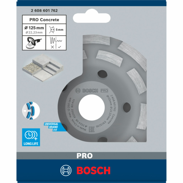 Bosch PRO Concrete Cup Wheel,50x  125,22,23m