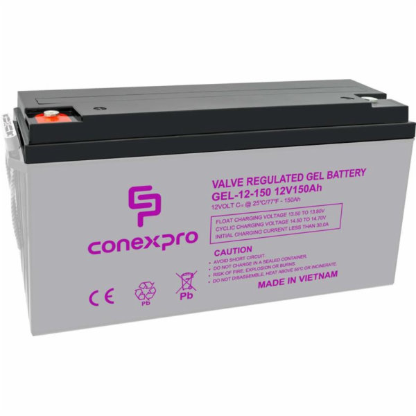 Baterie Conexpro GEL-12-150 GEL, 12V/150Ah, T18-M8, Deep ...