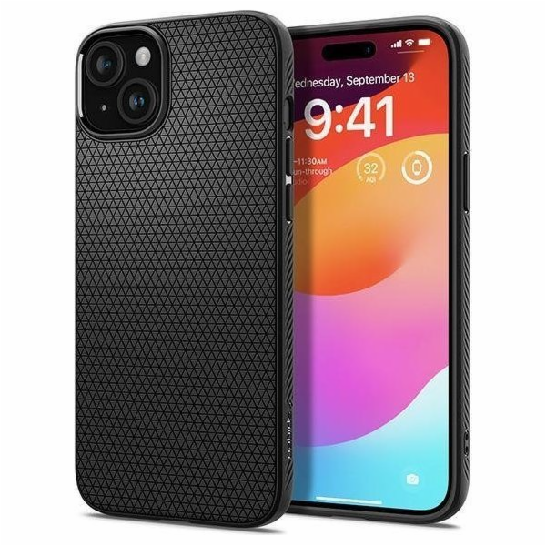 Spigen Liquid Air iPhone 15 6,1" černá/matná černá ACS06790