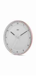 Braun BC 17 PW DCF Rádiové nástěnné hodiny růžové/bílé