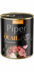 DOLINA NOTECI Piper Animals s křepelkou - mokré krmivo pro psy - 800g