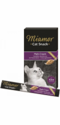 MIAMOR Cat Cream Malt & Cheese - kočičí pamlsky - 6x15g
