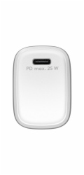 Goobay Rychlonabíječka USB-C PD GaN 25 Wattů (bílá, Power Delivery 3.0)