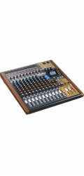 Tascam MODEL 16 audio mixér 16 kanály/kanálů 20 - 30000 Hz Černá, Zlato, Dřevo
