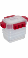 Joseph Joseph Nest Lock 4-Piece  Red 1.1L Food Container Set