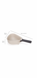 Joseph Joseph Droplet Large  White Colander w. Folding Handle