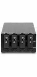 DeLOCK Slim Bay hot-swap rámeček pro 4 x M.2 NVMe SSD s konektorem Slim SAS SFF-8654