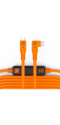 Tether Tools TetherPro USB-C auf  USB-C rechter Winkel orange 9,4m