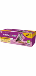 WHISKAS Junior Poultry in jelly Box - mokré krmivo pro kočky - 40 x 85g