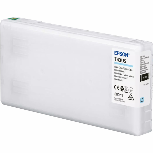 Inkoustová kazeta Epson azurová T 43U 200 ml T 43U24N