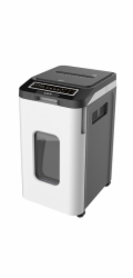 AT skartovač AT-350AF/ řez 2x12 mm/ pracovní síře 240 mm/ kapacita 350 listů/ objem koše 53 l/ stupeň utajení P5/ černý