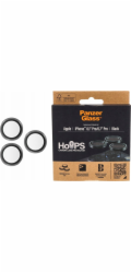 PanzerGlass ochranné sklo Hoops pre iPhone 15 Pro/15 Pro Max - Black Metal