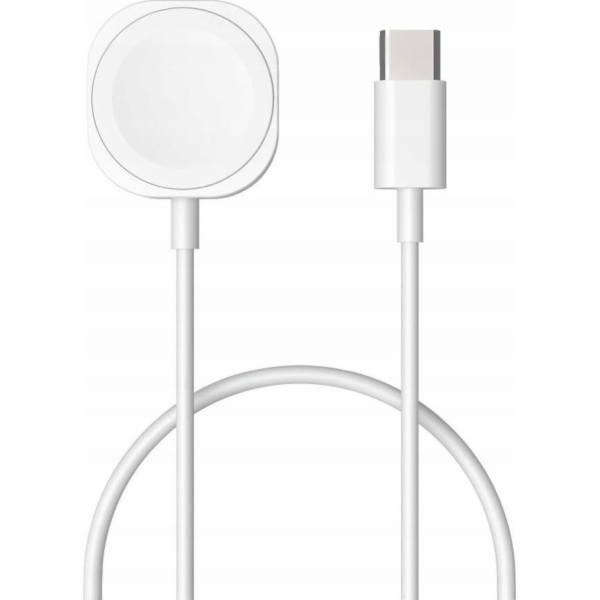 FIXED USB-C nabíjací kábel pre Apple Watch, biely