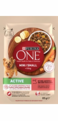 PURINA One Mini/Small Active Beef - vlhké krmivo pro psy - 85g