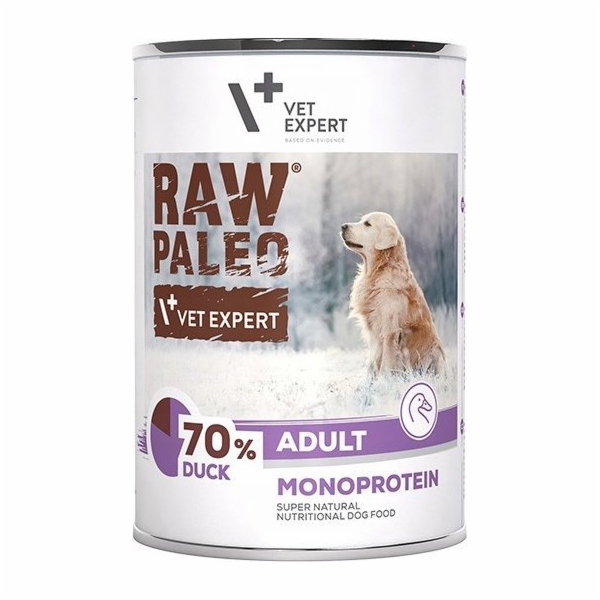 VETEXPERT Raw Paleo Adult Mono Duck - mokré krmivo pro ps...