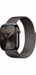 Apple Watch Series 10 GPS + Cellular 46mm Bridlicovo sivý titán s bridlicovo sivým milánskym ťahom - S/M *Rozbalený*