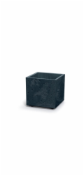 Květináč Prosperplast SIERRA SQUARE beton effect 38,5 cm antracit
