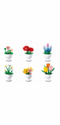 Sluban Flowers M38-B1077 Květiny jarní malé Displej 6 ks