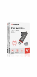 Verbatim Pendrive 512 GB USB-A/USB-C Dual QuickStick 32042