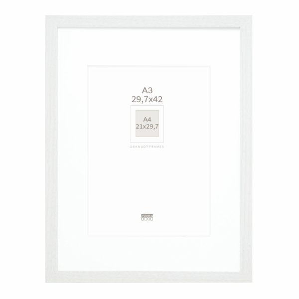 Deknudt S66KF1 P1 DIN A3 29,7x42  Wood white with Passepa...