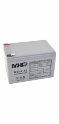 MHPower GE14-12 Gelový akumulátor 12V/14Ah, Faston F2 - 6,3mm, Deep Cycle