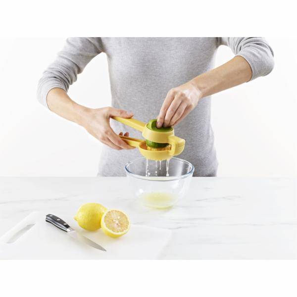 Joseph Joseph JuiceMax Dual-  action Yellow Citrus Press
