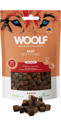 WOOLF Soft Cubes Mono Beef - pamlsek pro psa - 100g