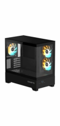 GIGABYTE C201 PANORAMIC/Midi Tower/Transpar./Černá