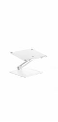 Alogic Elite Aluminum Laptop  Stand Wireless Charger White