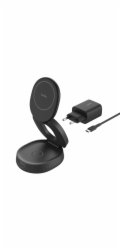 Belkin Boost Charge adjustable  mag.2-in-1 Ch.Qi2 bl. WIZ035kqBK