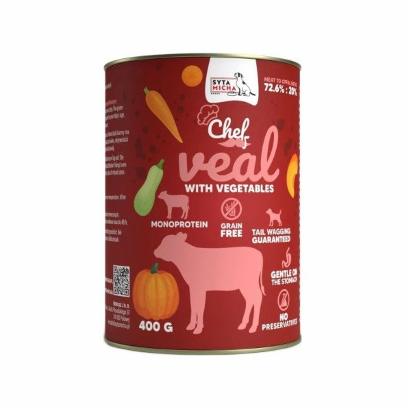 SYTA MICHA Chef Veal with vegetables - vlhké krmivo pro p...
