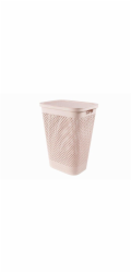 Koš na prádlo Curver Pure 55 l růžový s víkem