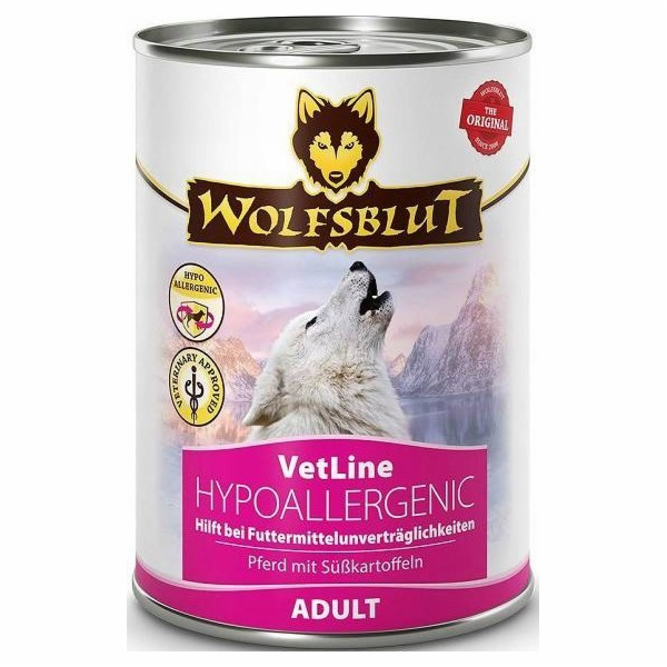 WOLFSBLUT VetLine Hypoallergenic Horse Mono - vlhké krmiv...