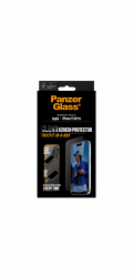 PanzerGlass - Ochrana obrazovky pro mobilní telefon - ultraširoká velikost s FASTFIT IN-A-BOX - sklo - barva rámu cerná - pro Apple iPhone 16 Pro, 17