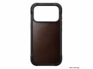 NOMAD kryt Rugged Leather Case Magsafe Horween pro iPhone 17 Pro - Rustic Brown