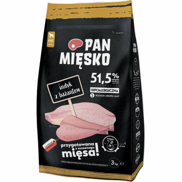 PAN MIĘSKO Turkey with pheasant S - suché krmivo pro psy ...