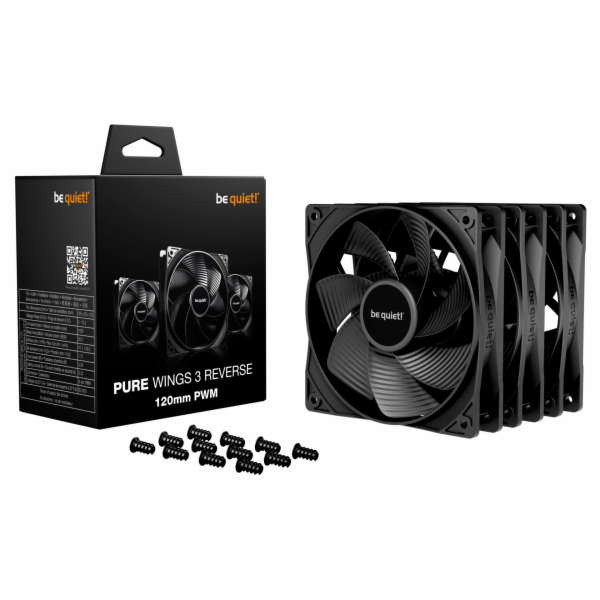 Be quiet Pure Wings 3 120mm PWM Reverse 3-Pack (schwarz, ...