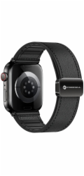 Řemínek pro Apple Watch Forcell F-Design FA21 Magnetický ekokůže 42 / 44 / 45 / 49 mm Černý
