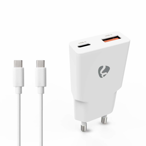 NEDIS síťová nabíječka/ 20 W/ PD 3.0/ rychlé nabíjení/ 1....