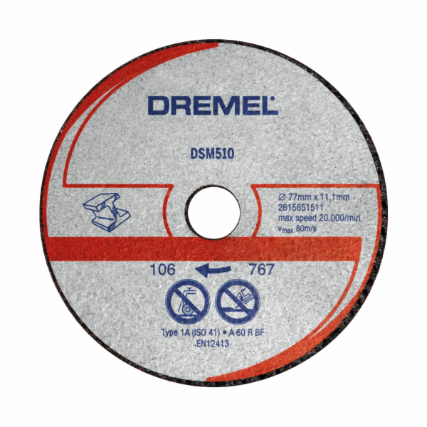 Dremel DSM510 Metal and Plastic  Cutting Wheel 3-pack