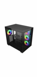Cooler Master case Elite 681, ATX, Průhledná bočnice, 4x 120mm ARGB Fan, Černá