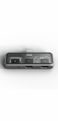 Satechi USB-C PD Mobile XR Hub &amp;  MicroSD Card Reader space grey