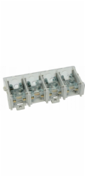 Simet 4-kolejná instalační odbočka (1x25mm/4x6mm) LZ4*25/6P pro montáž do země a TS 35, s krytem, šedá 84171002