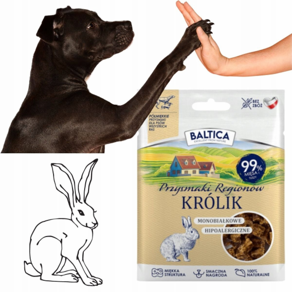 BALTICA Przysmaki regionów Monoprotein Rabbit - pamlsek p...