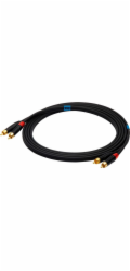 SSQ Kabel RCA (Cinch) x2 - RCA (Cinch) x2, 2 m, černý (SS-1432)