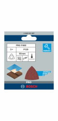 Brusný list Bosch Delta F460 Best for Wood and Paint, balení 5 kusů, zrnitost 120